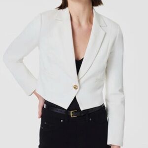 Spanx Pointe Cropped Blazer Cloud